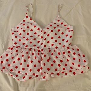 Endless Rose polka dot top